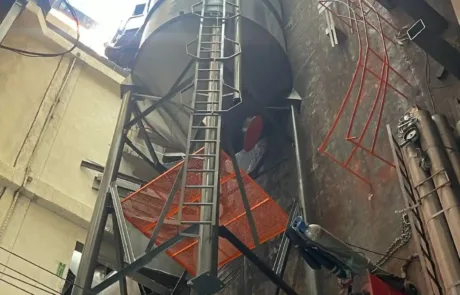 Çimento Silosu Kaynaklı imalat Boya 11
